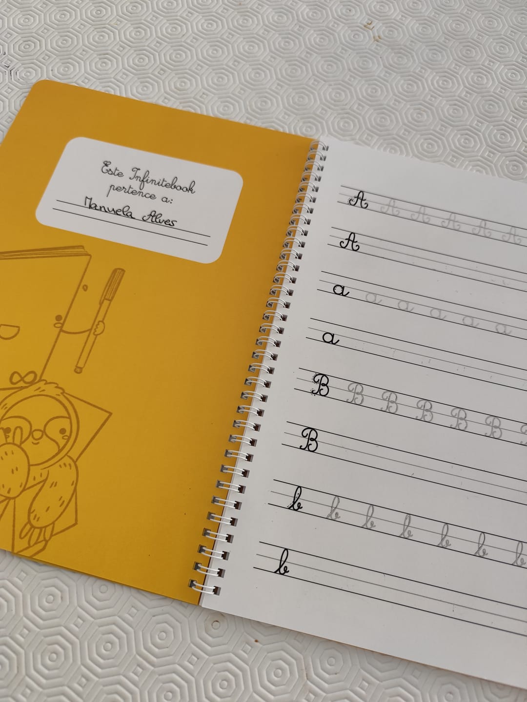 Customer photo review of Infinitebook Calligraphy A4
