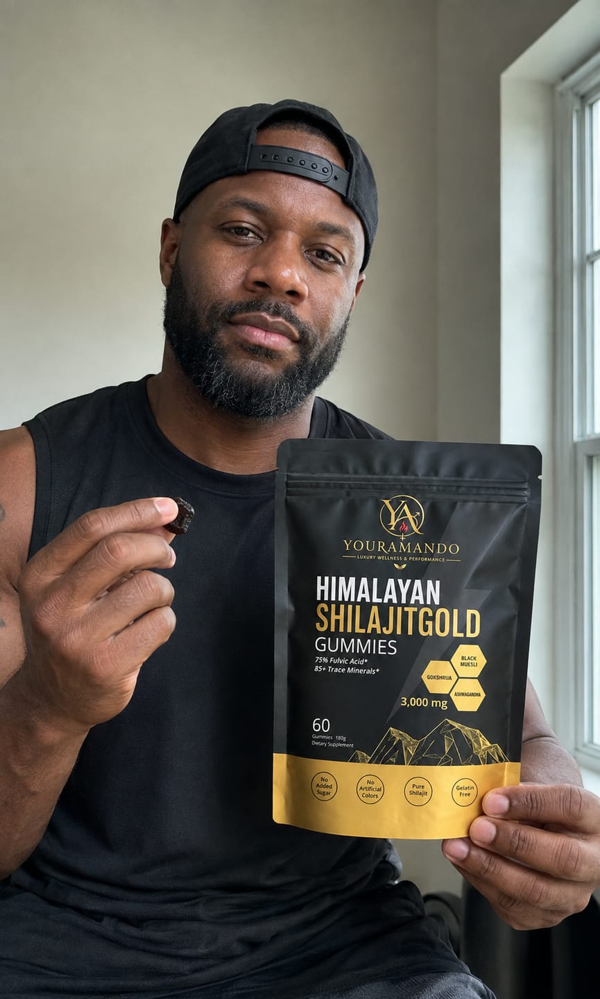 Customer photo review of Your Amando Shilajit Gold Gummies for Men