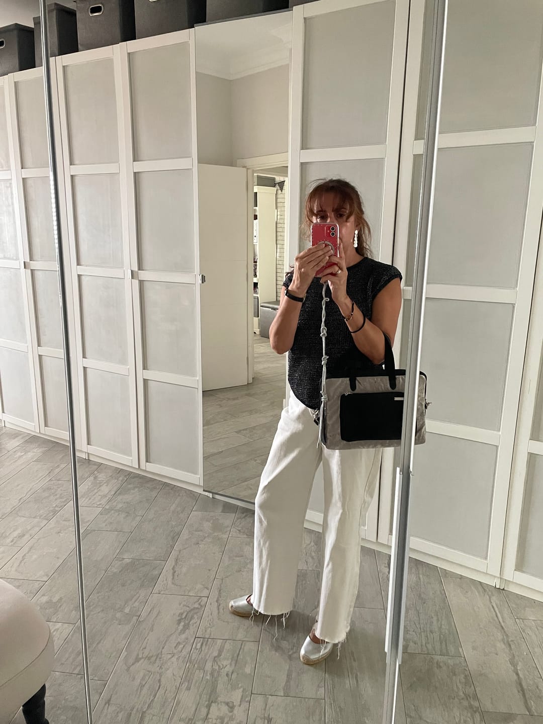 Customer photo review of Bolso Carla "Silver Black Luxe" · Pieza Única Núm. 18958 (primeras piezas) en evolución.