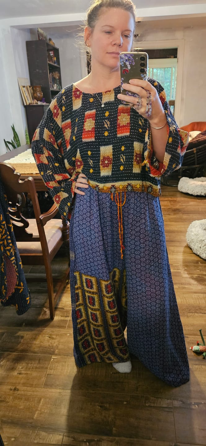 Customer photo review of Saral Kantha Top (045)