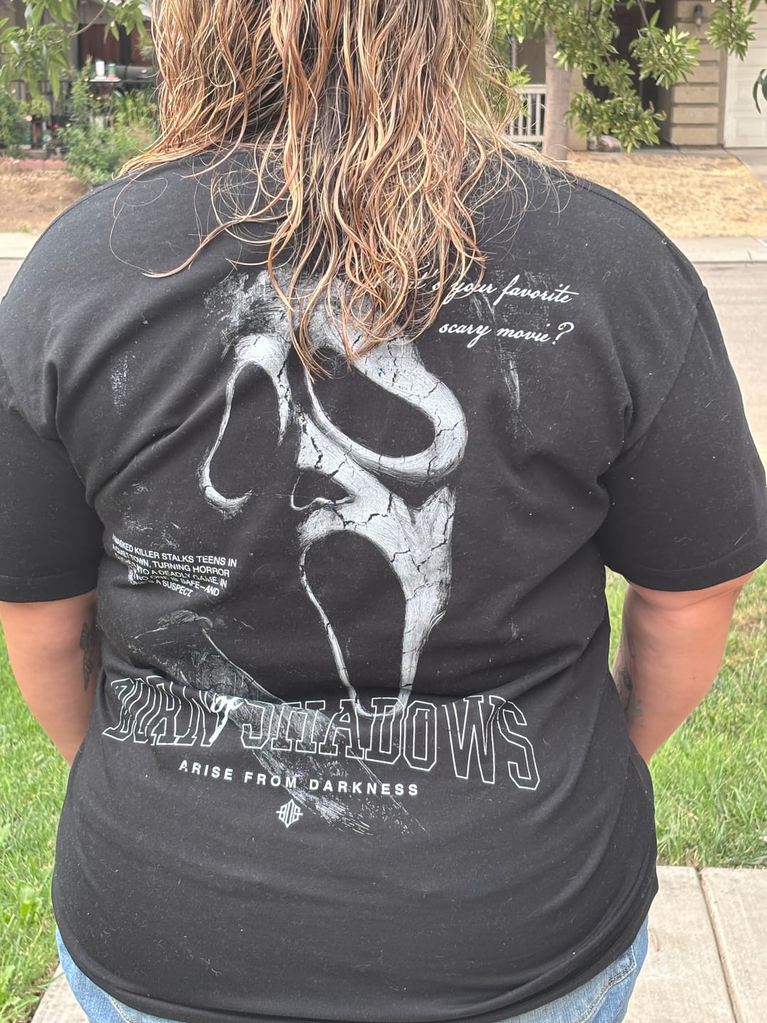 Customer photo review of Halloween 'Scream' T-Shirt