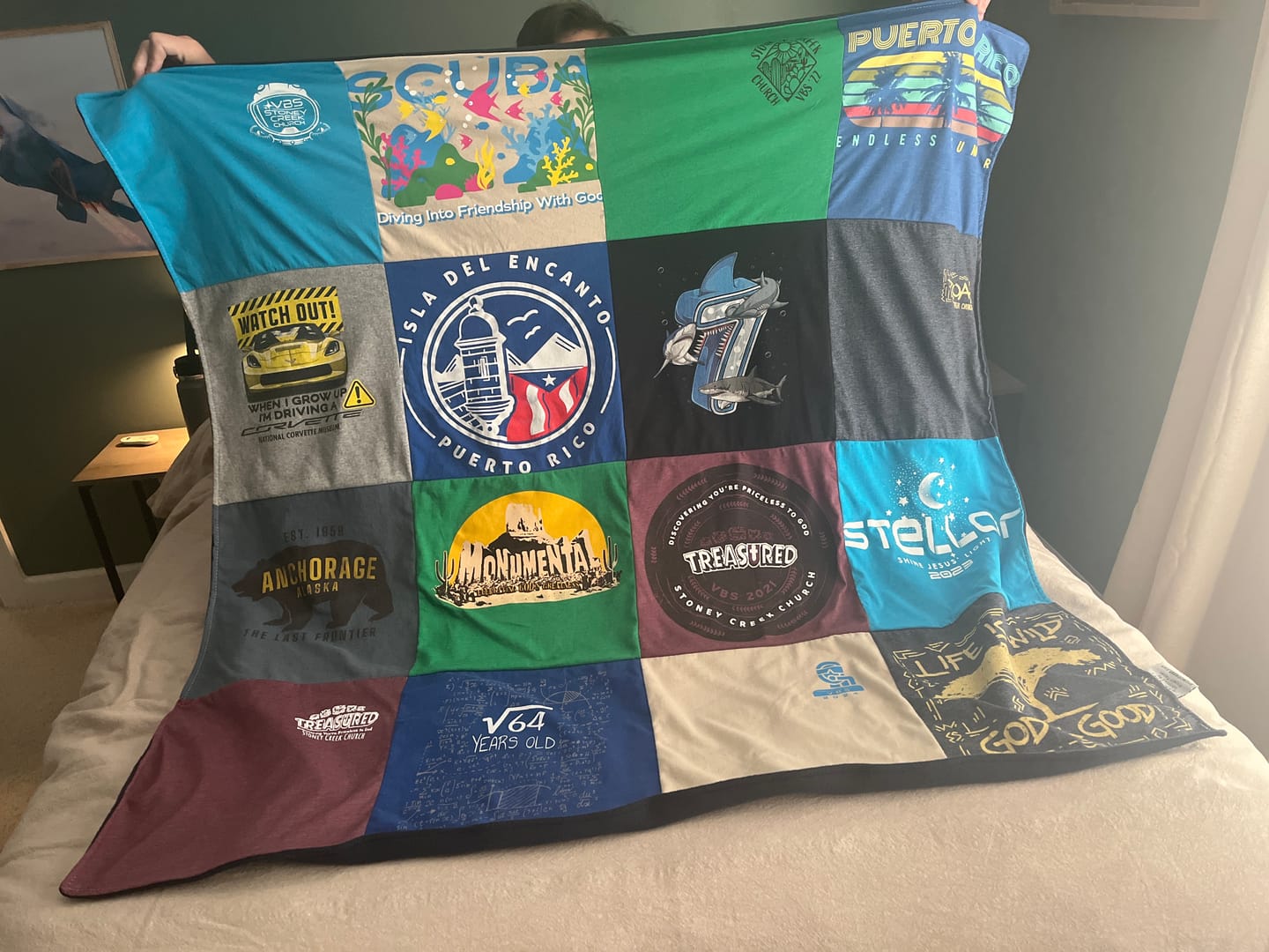 Customer photo review of Project Repat T-Shirt Quilt