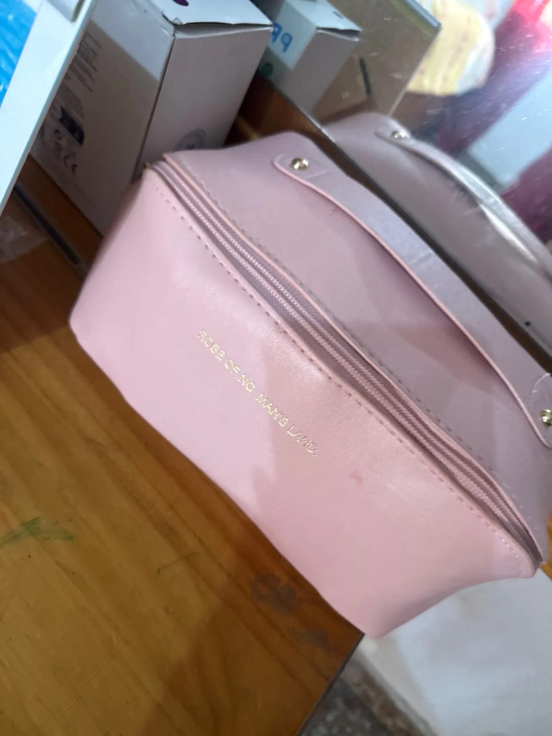 Customer photo review of Zippered Makeup Organizer Bag for Travel and Daily Use