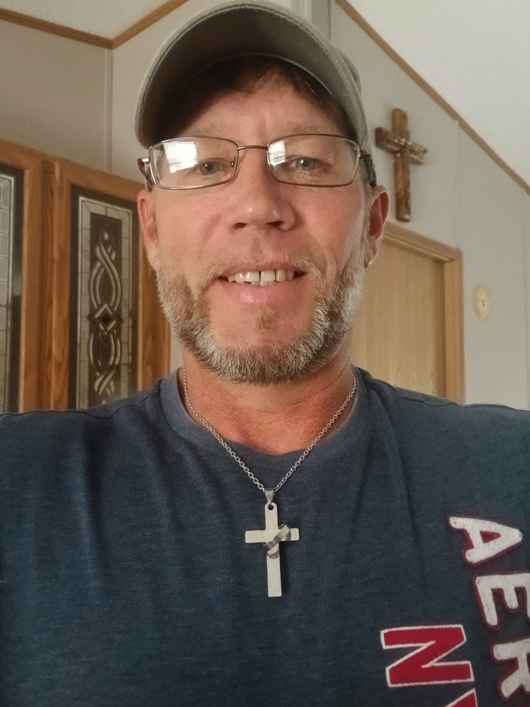 Customer photo review of FREE Today: Lord’s Prayer Engraved Cross Pendant Necklace with Spinning Ring