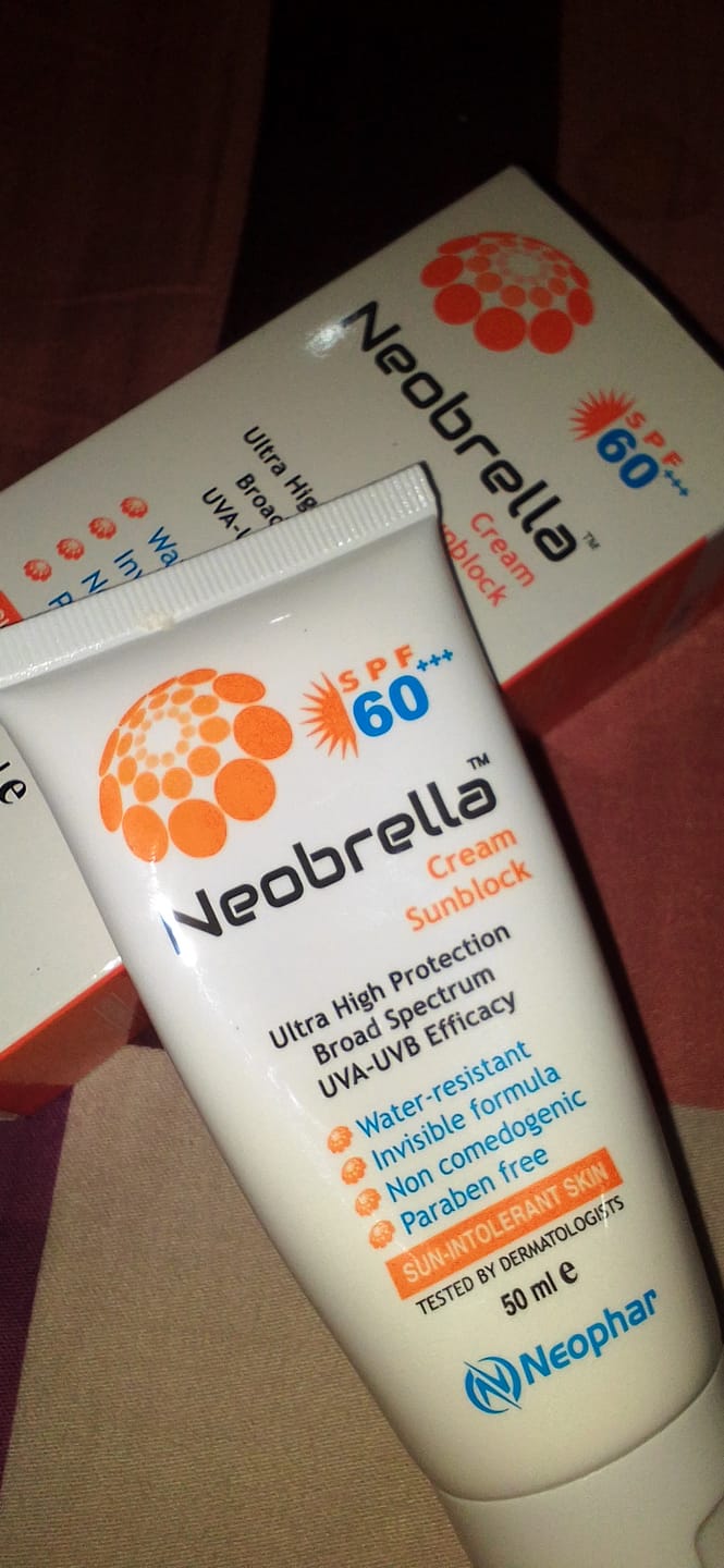 Customer photo review of Neobrella Sunblock Cream SPF60 PA+++