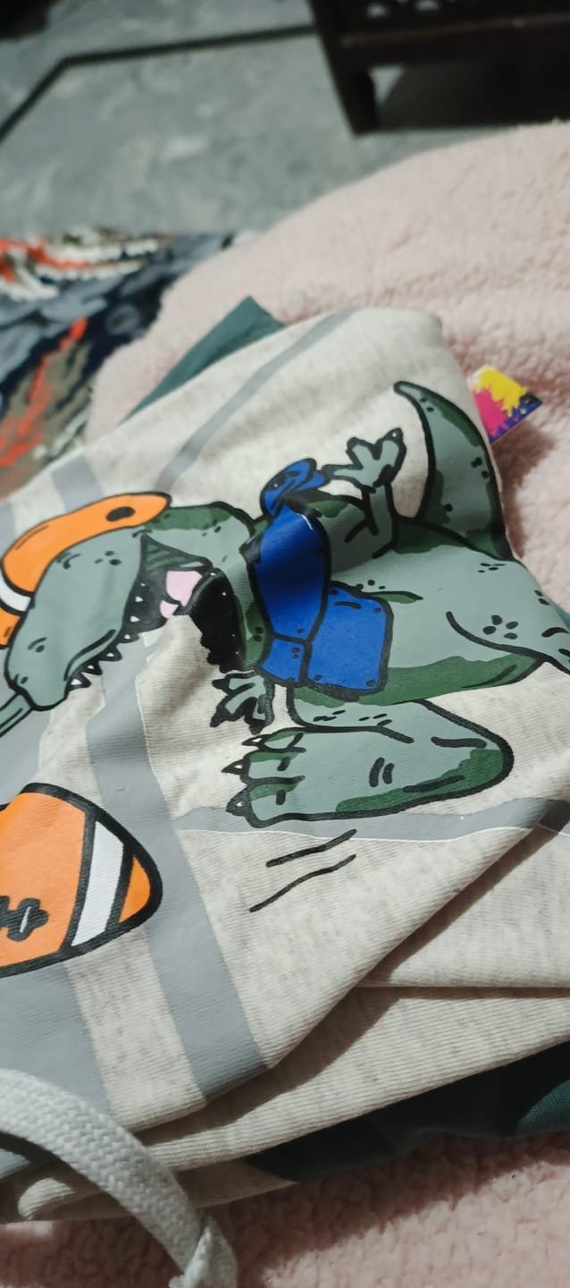 Customer photo review of Premium Quality "Non Stop Fun " Printed Summer Suit For Boys
