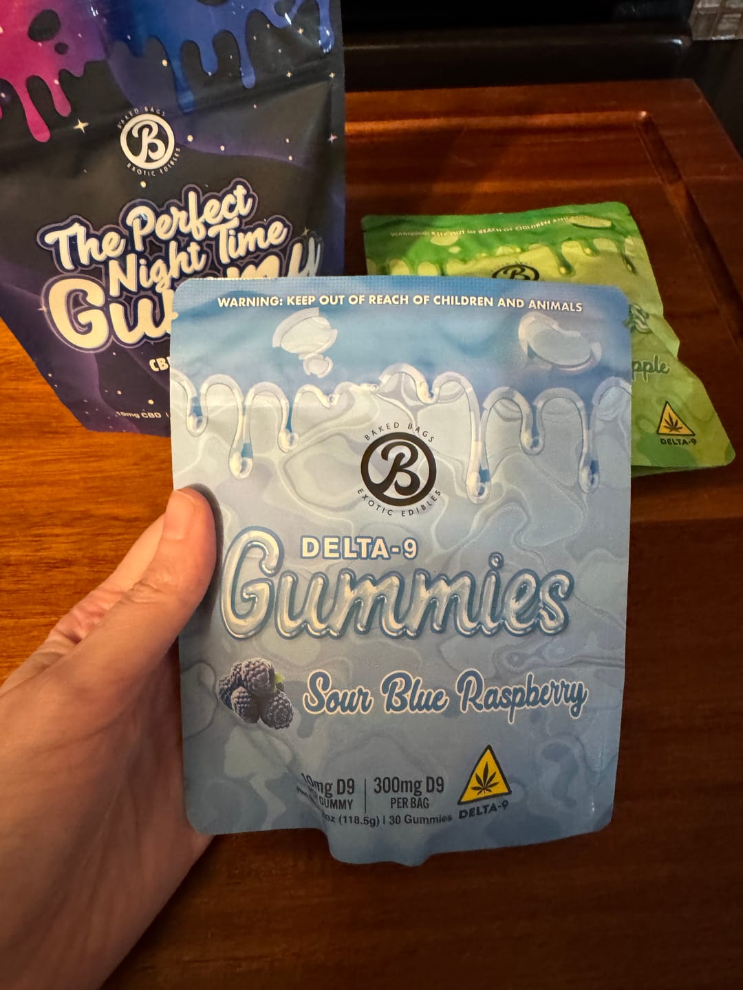 Customer photo review of GUMMIES - SOUR BLUE RASPBERRY