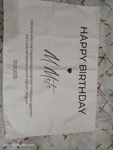 Customer photo review of Duvar Örtüsü