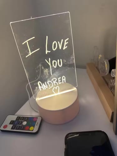 Customer photo review of GlowSketch™ Mini – LED Drawing & Message Light