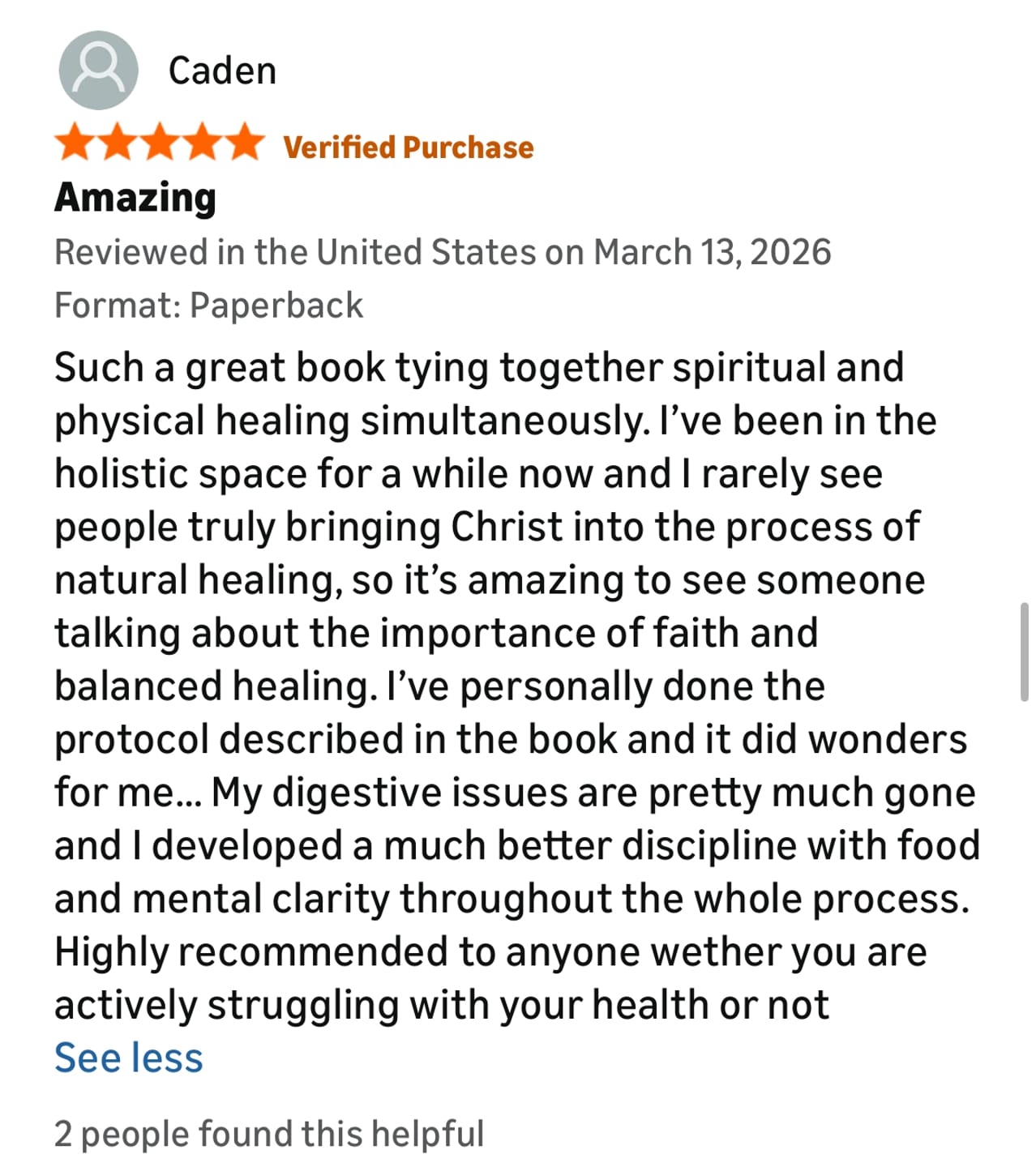 Customer photo review of Temple Restoration Ebook