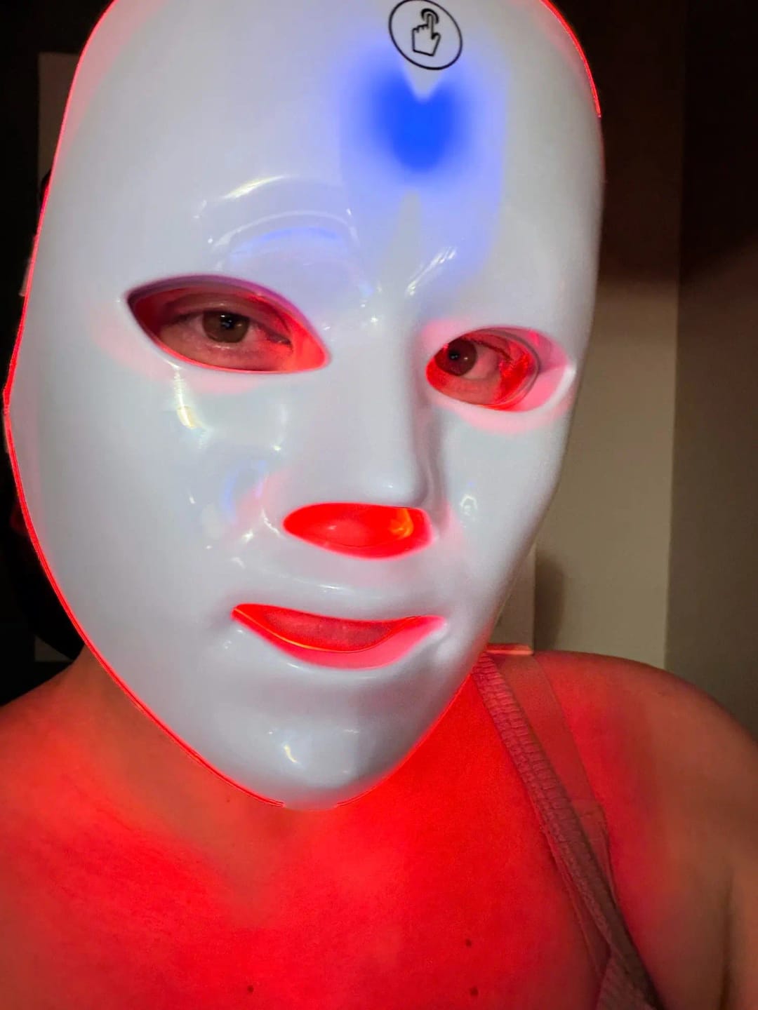 Customer photo review of Auraex LED Photon Therapy Face Mask
