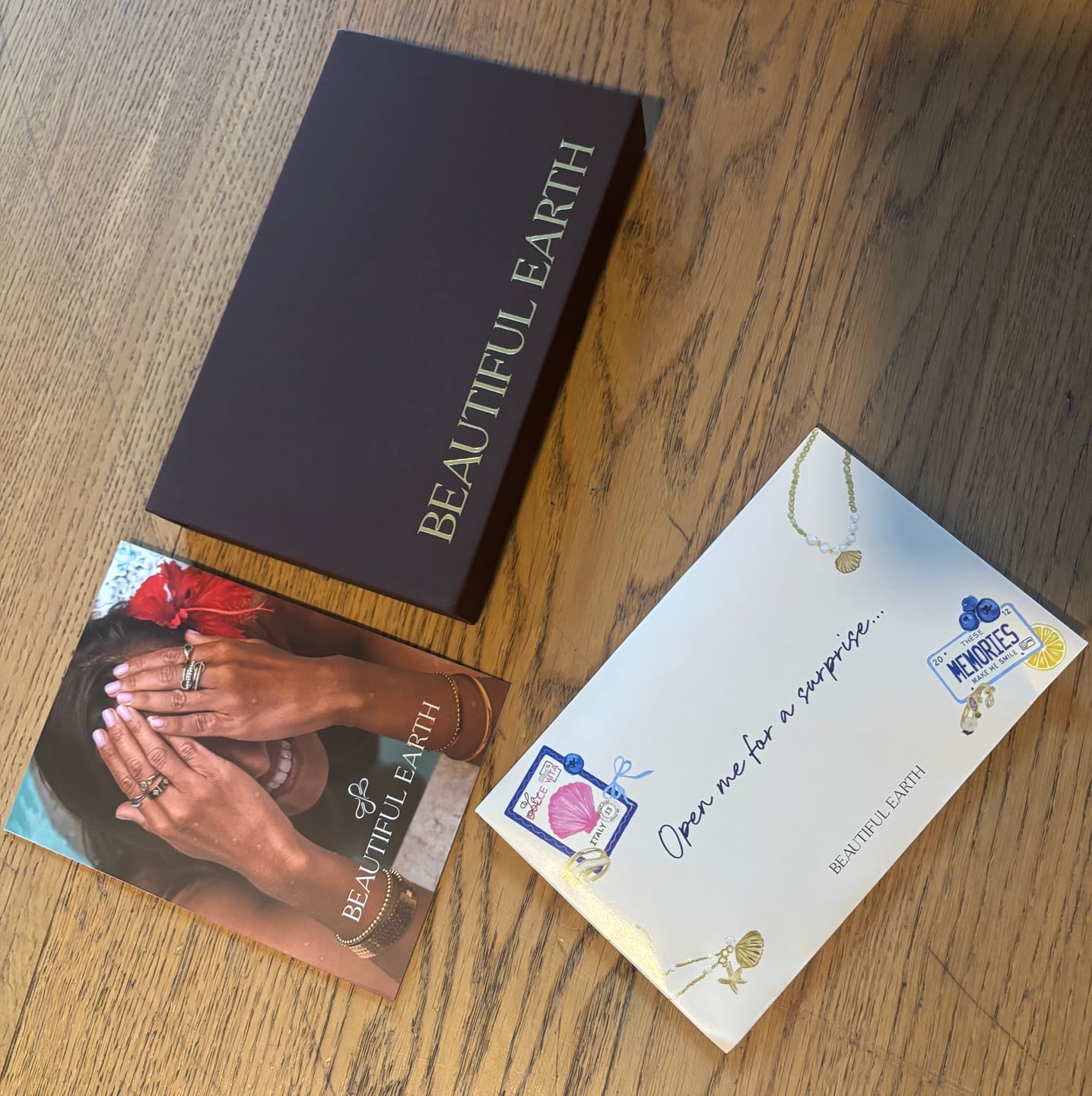 Customer photo review of Summer Envelope - 3 Mystery Jewellery Pieces