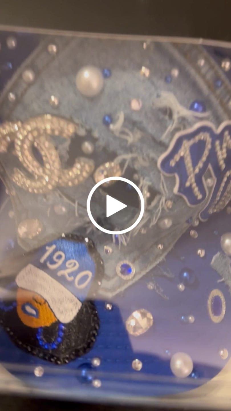 Customer video review of Design Your Custom Zeta Inspired Sorority Trucker Junk Hat | Rhinestones, Patches & Pearls | Greek Life Fashion Cap