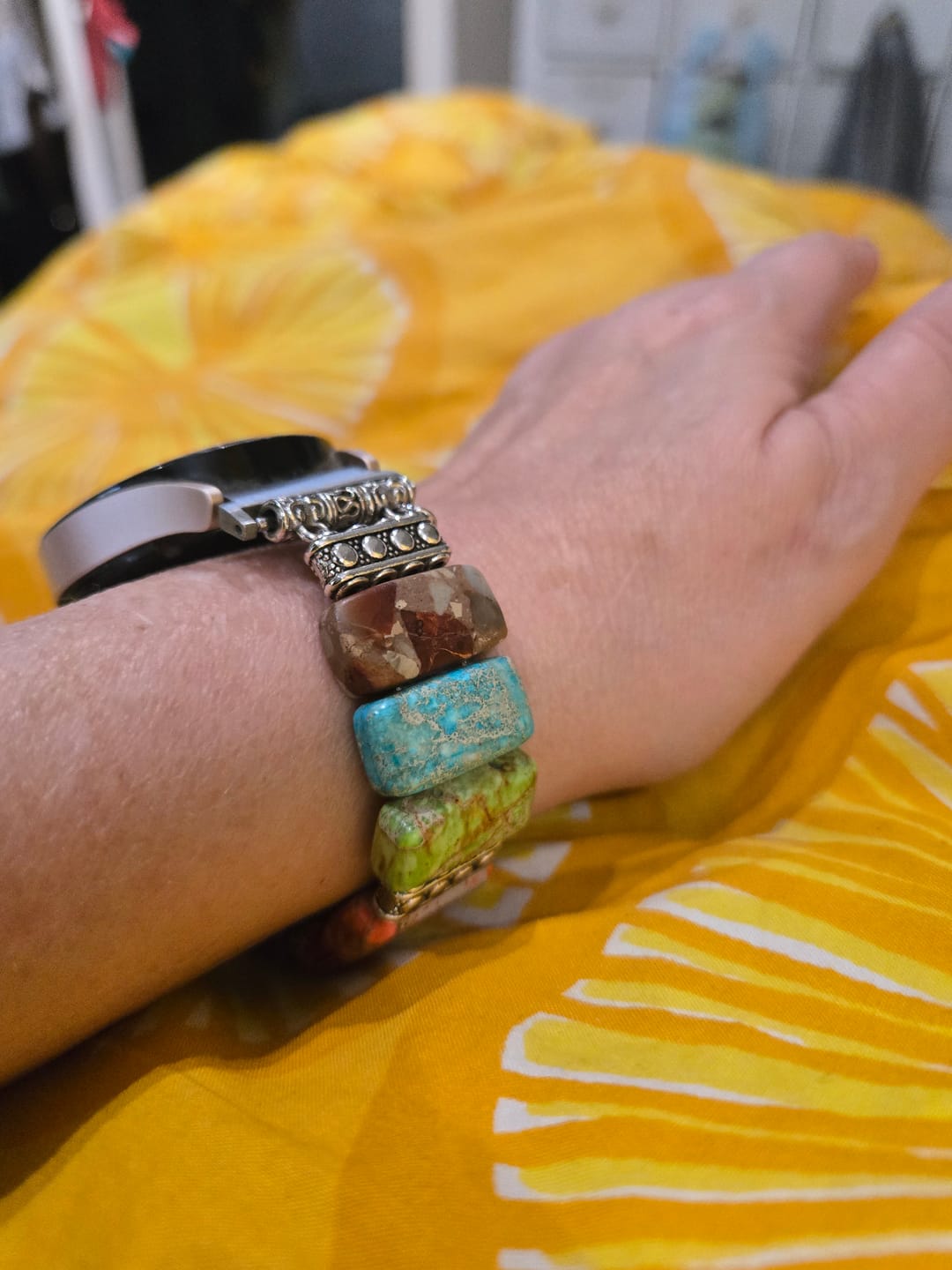Customer photo review of Chic Chakra Stretch Samsung Galaxy Watch Strap