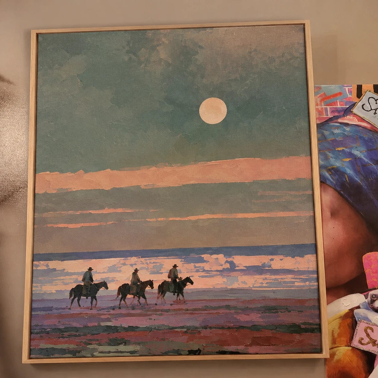 Customer photo review of Western Horse Art｜Moonlit Riders Across the Open Plains