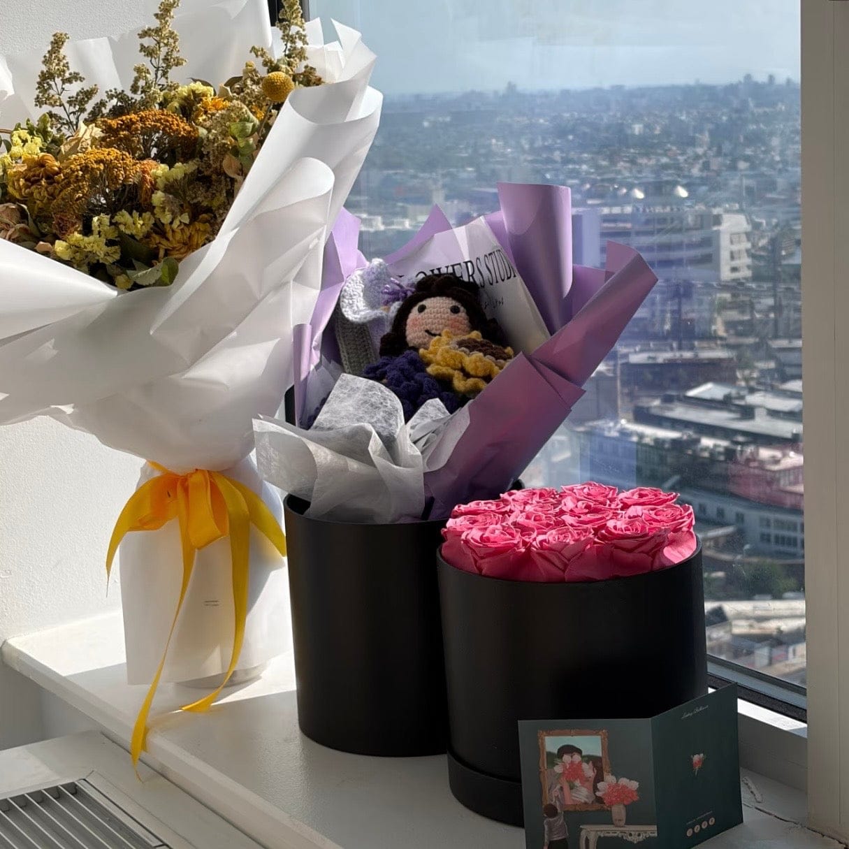 Customer photo review of Signature 13 Roses In Black Box