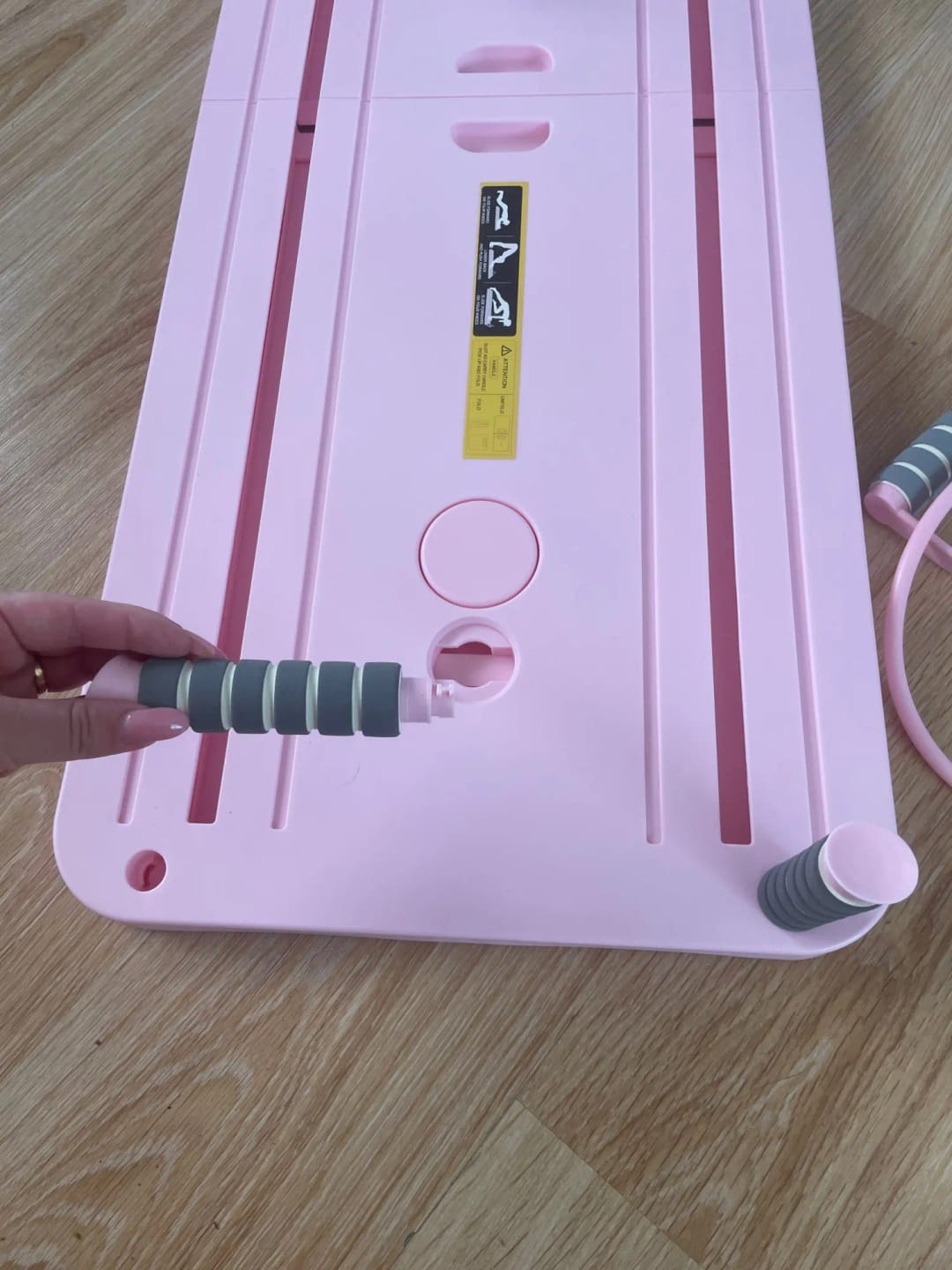 Customer photo review of Flovira Pilates Reformer Board