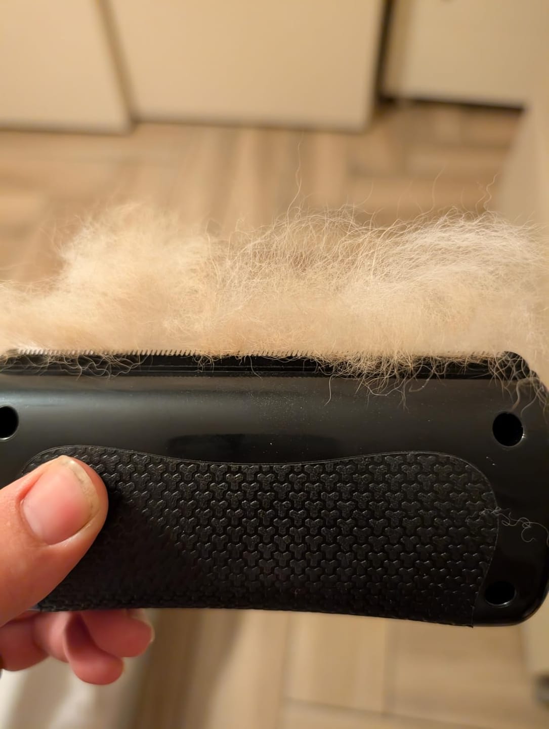 Customer photo review of FurLift Pro™ Deshedding Brush for Dogs & Cats