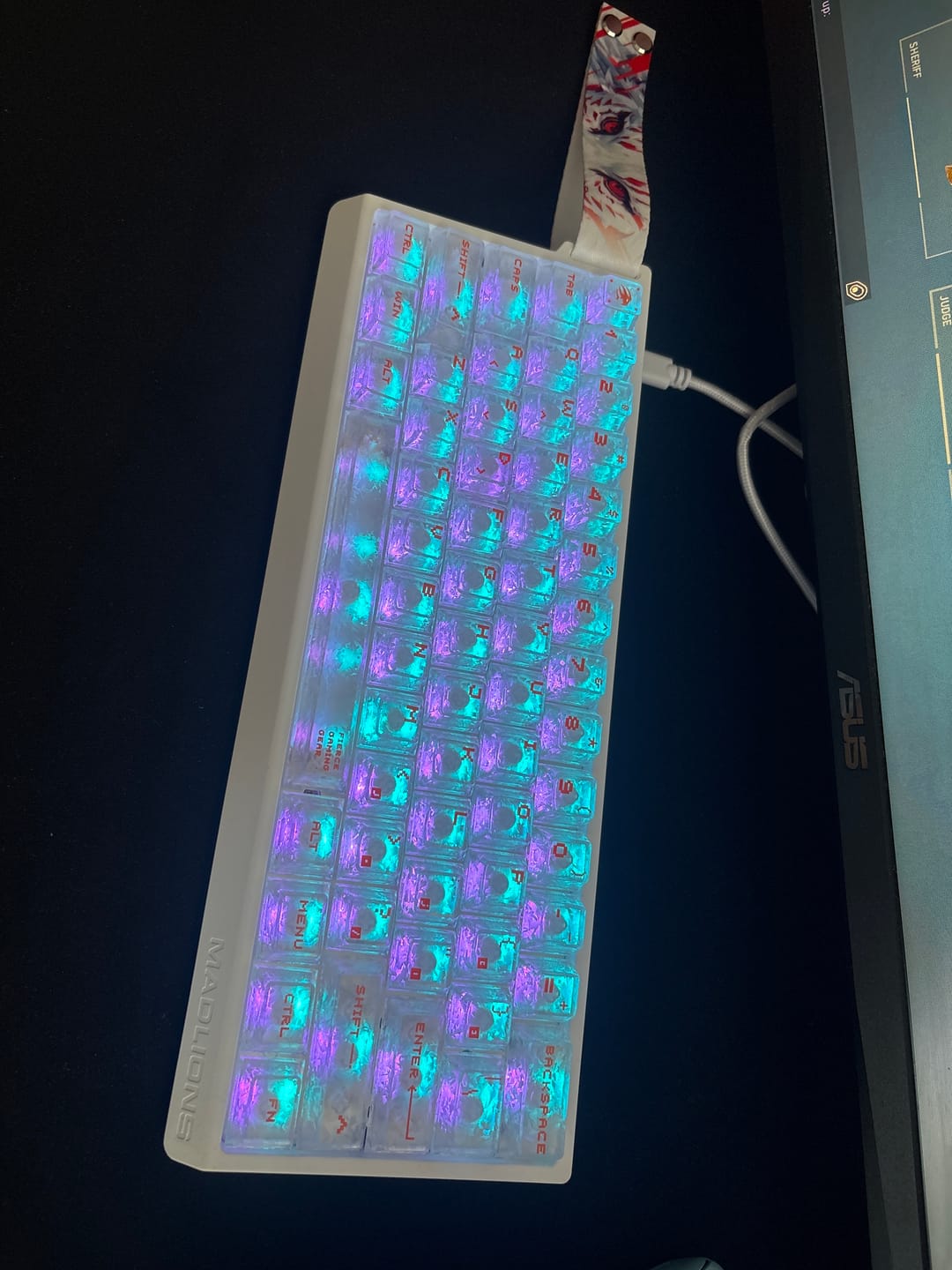 Customer photo review of FGG Madlions MAD60 HE V2 Klavye (Manyetik Switch / HE)