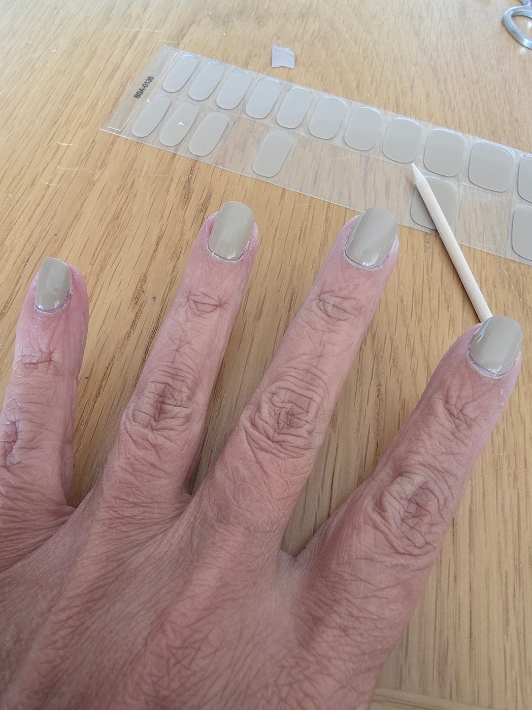 Customer photo review of Latte Love UV-Free Gel Wrap