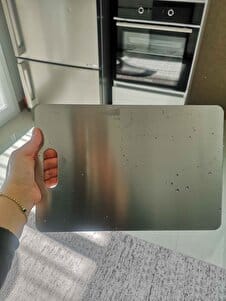 Customer photo review of Stelion™ Paslanmaz Çelik Kesme Tahtası