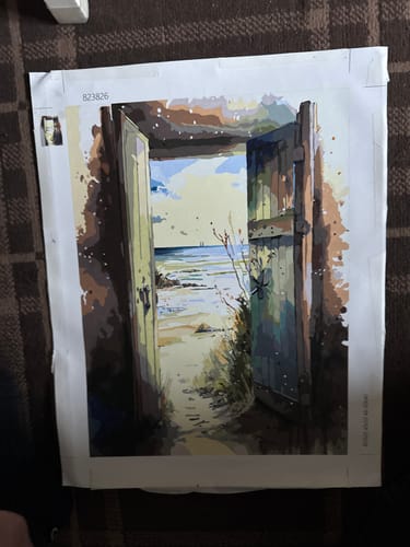 Customer photo review of Door to Paradise II (Paint by Numbers)