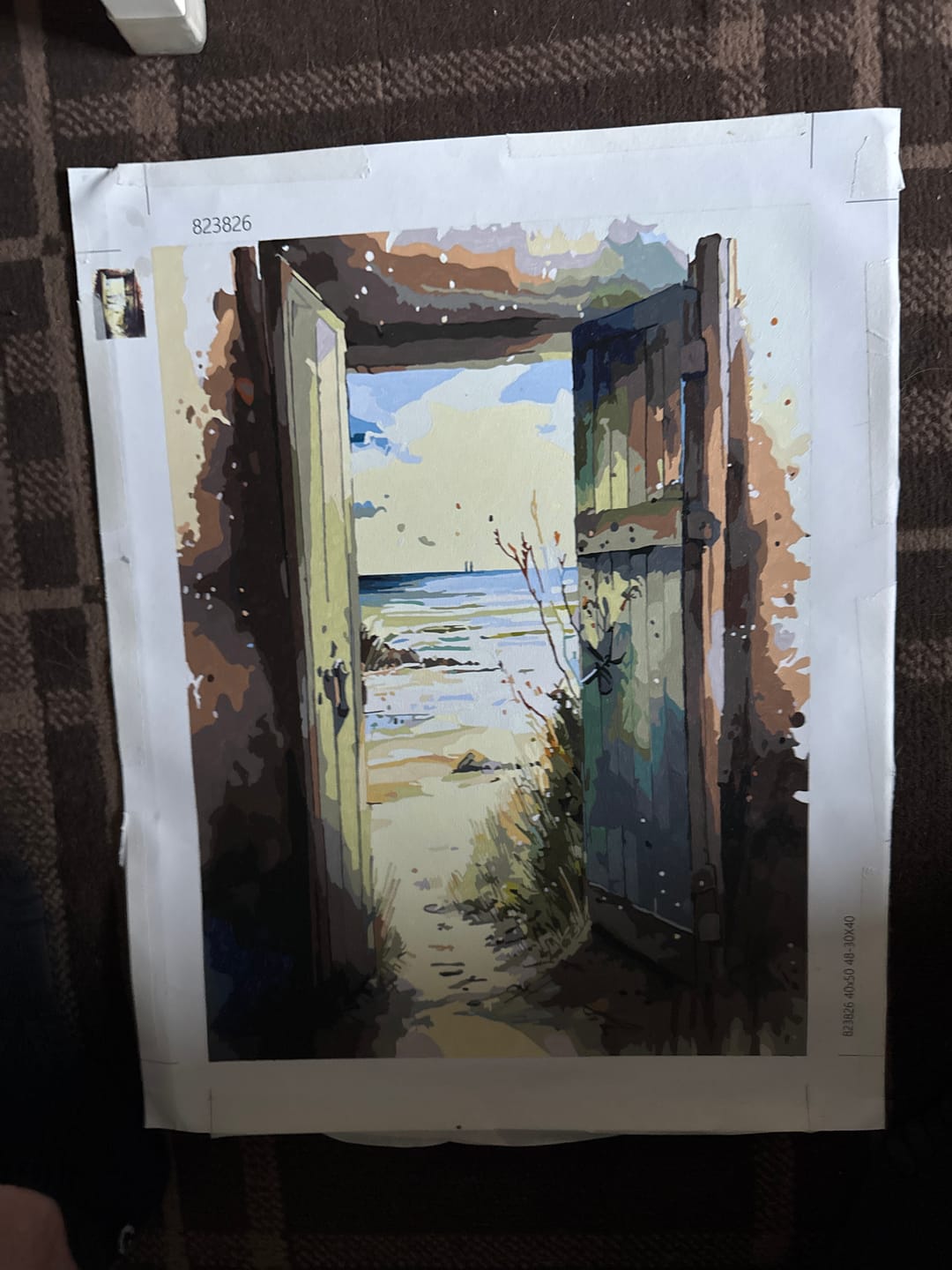 Customer photo review of Door to Paradise II (Paint by Numbers)