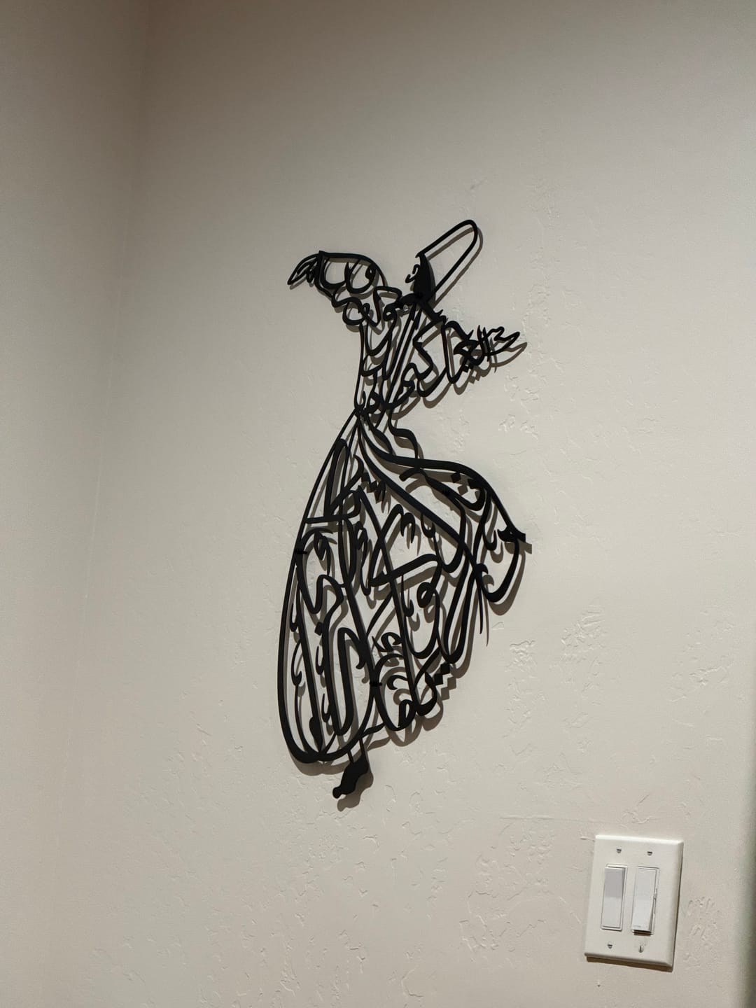 Customer photo review of Whirling Dervish Decor - Metal Islamic Wall Art