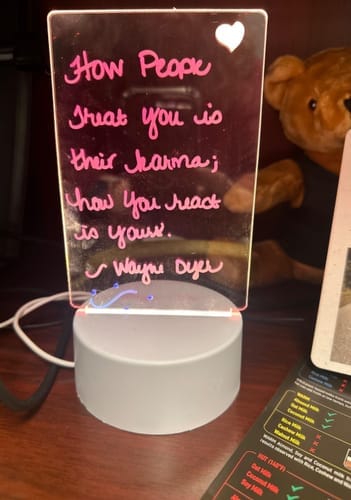 Customer photo review of GlowSketch™ Mini – LED Drawing & Message Light