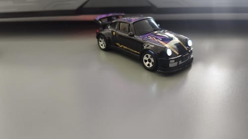 Customer photo review of Desktop Racers™ – The Ultimate Mini Racetrack for All Ages