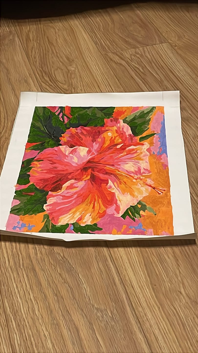 Customer photo review of Surprise Painting | Paint by Numbers