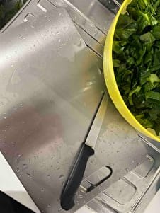 Customer photo review of Stelion™ Paslanmaz Çelik Kesme Tahtası
