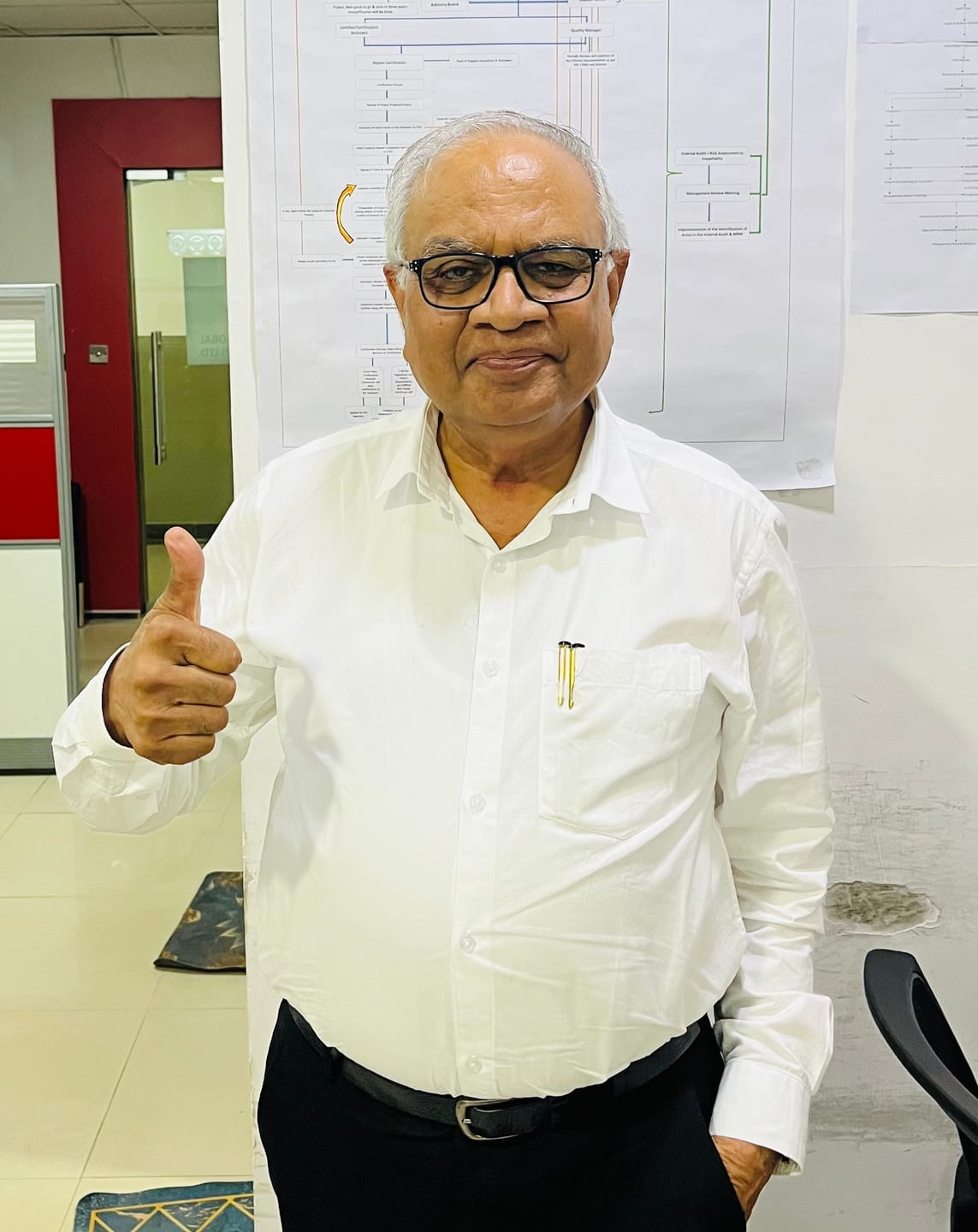 Customer photo review of Double Delight White Shirts - 2 Pcs Combo Pack