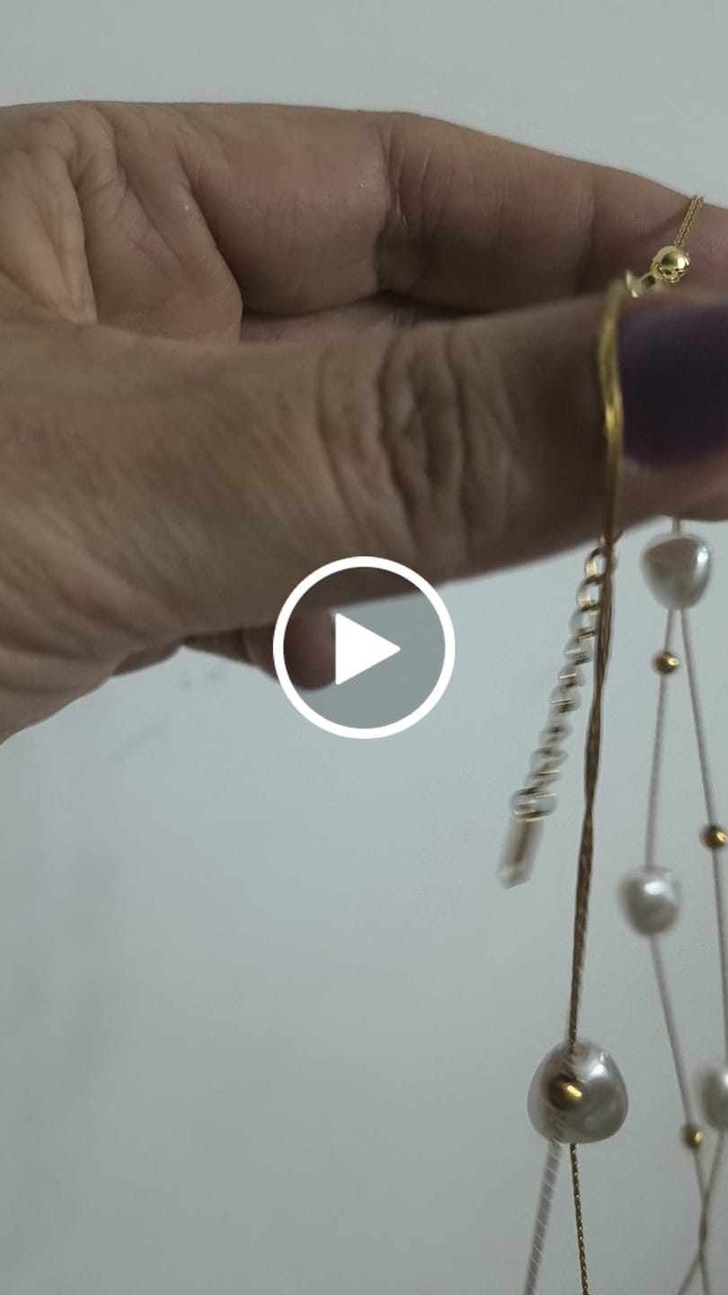 Customer video review of Colar Chloé Banhado em Ouro 18k