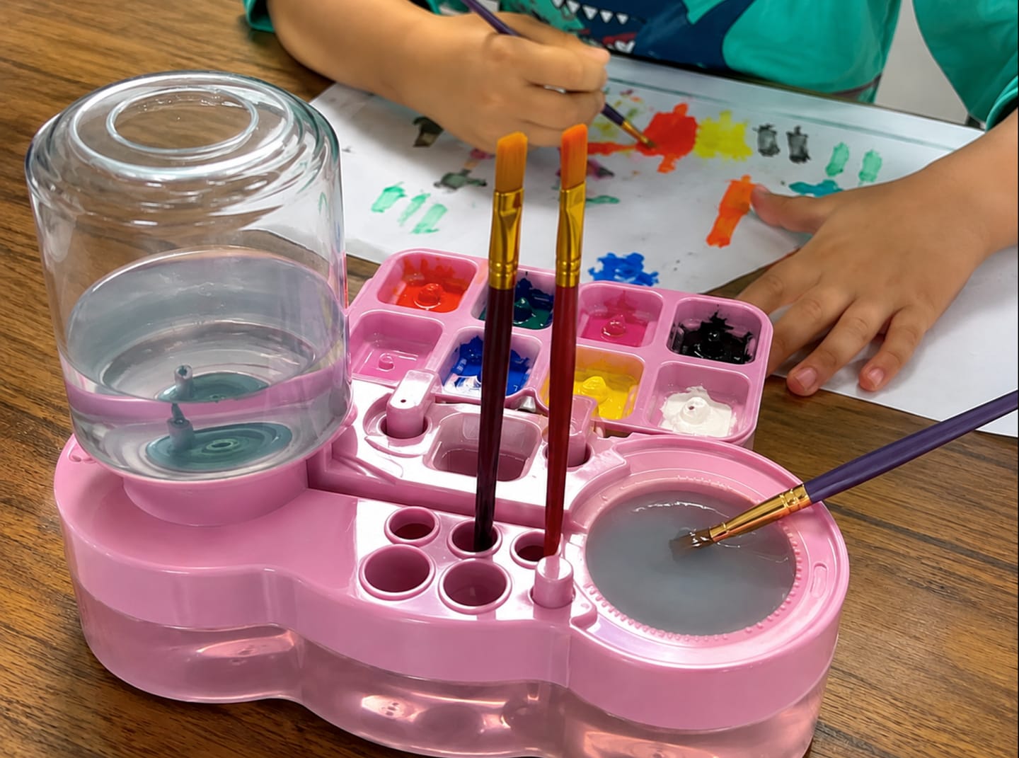 Customer photo review of Brush Cleaning Station
