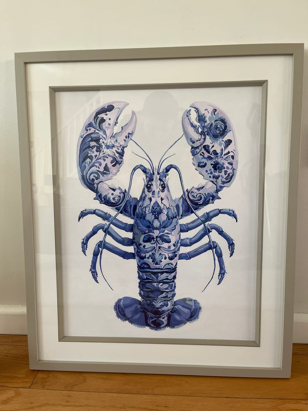 Customer photo review of Elegant Lobster | Paint by Number
