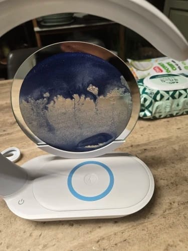 Customer photo review of Dynamic Sand Wireless Charging Lamp