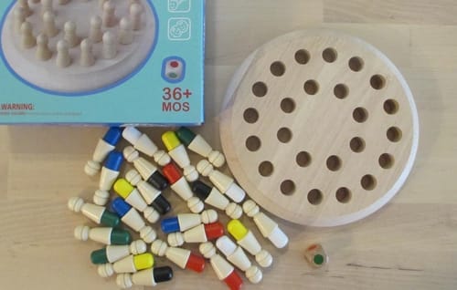Customer photo review of Colour Quest™ – Wooden Memory Match Game