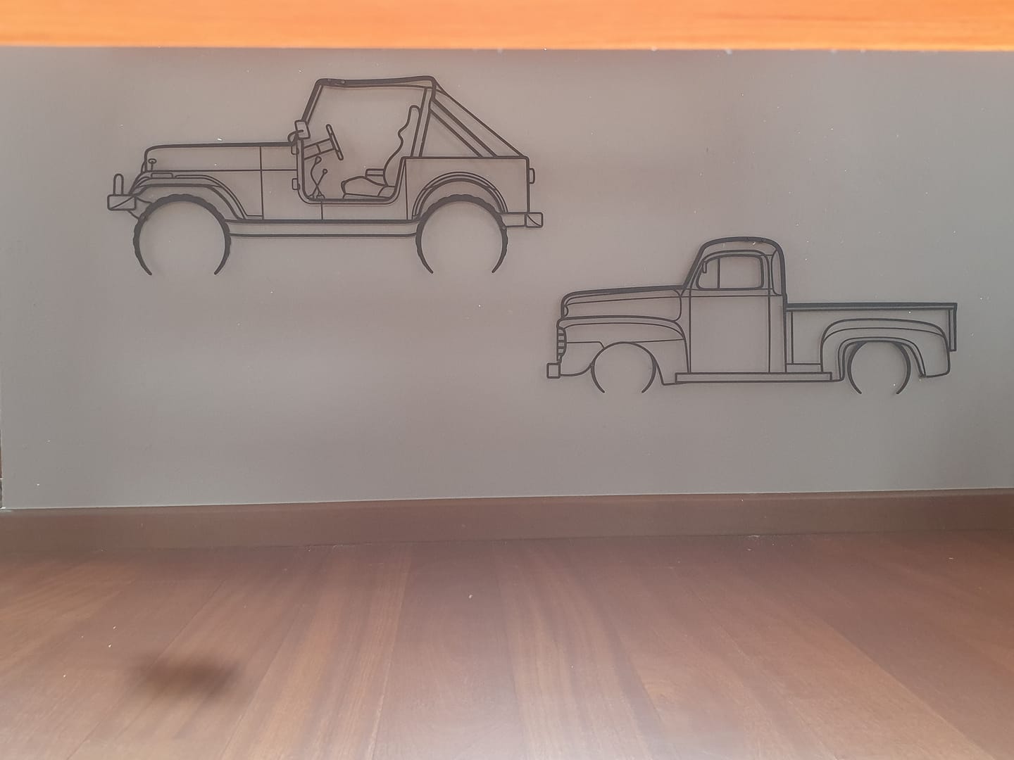 Customer photo review of CJ7 1980 Detailed Silhouette Metal Wall Art
