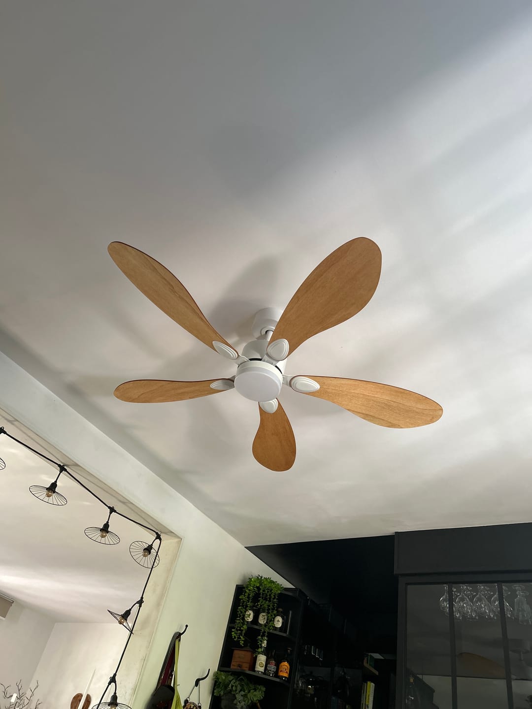 Customer photo review of Libellule teinté Chêne | Ventilateur de plafond – Ø 137 cm