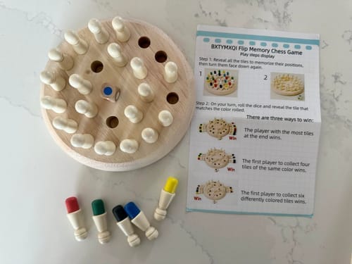 Customer photo review of Colour Quest™ – Wooden Memory Match Game