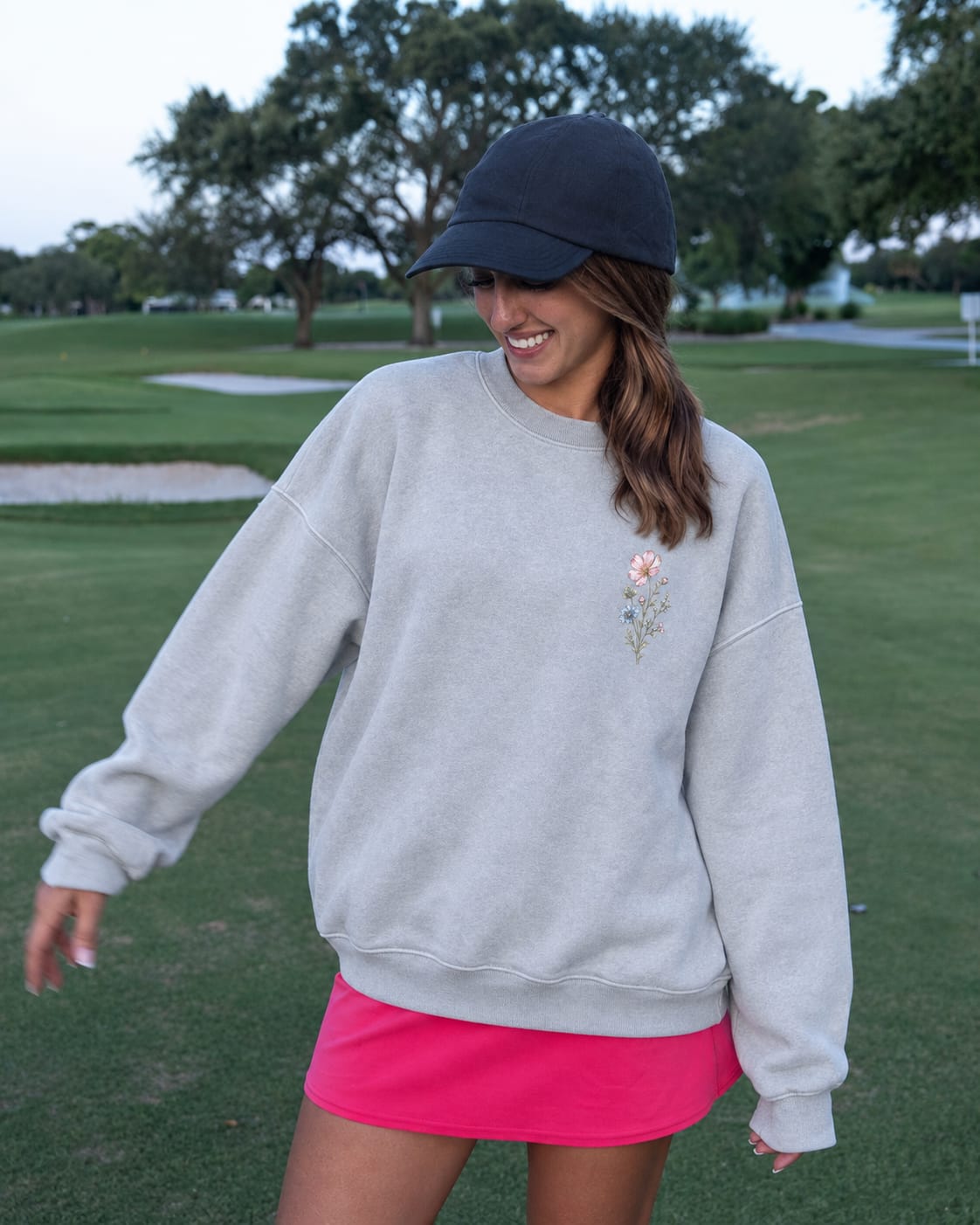 Customer photo review of Keep Growing Wildflower Washed Graphic Sweatshirt