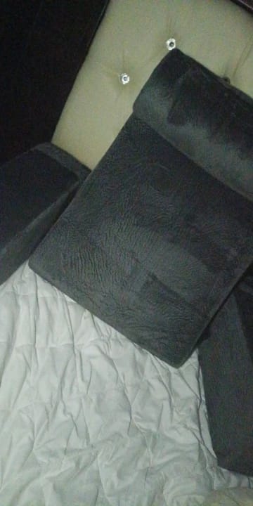 Customer photo review of Large Memory Foam Reading & TV Pillow with Armrests