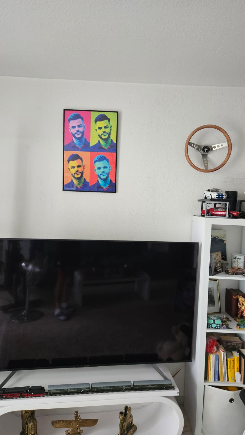Customer photo review of Pop Art - Personalisiertes Poster mit Siebdruck-Effekt