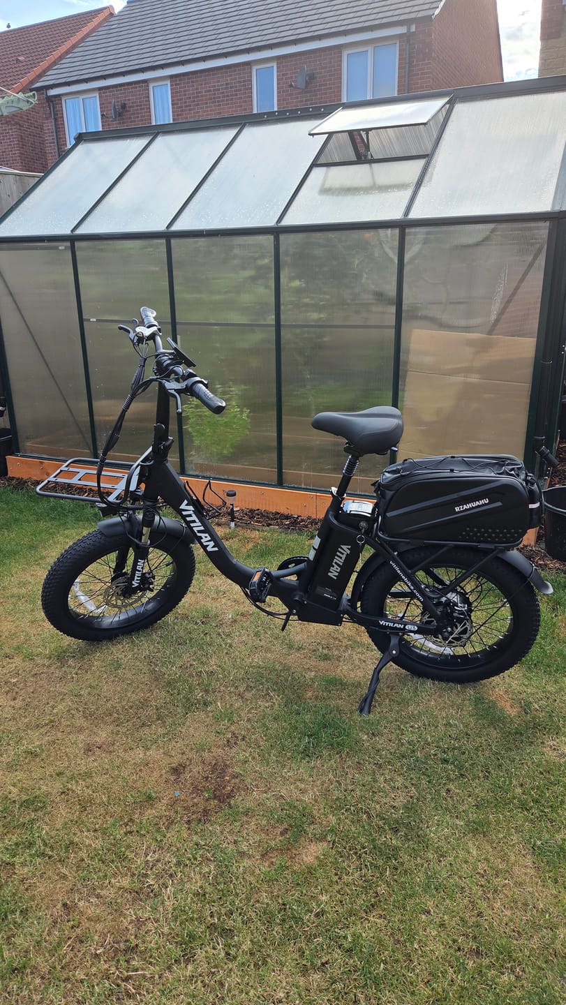 Customer photo review of U3 Full Suspension Foldable Fat Tire Electric Bike