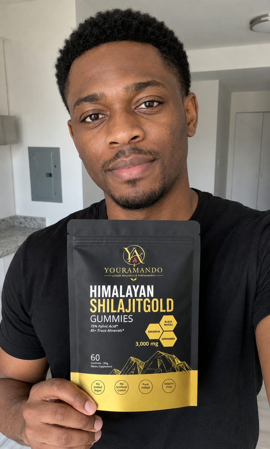 Customer photo review of Your Amando Shilajit Gold Gummies for Men