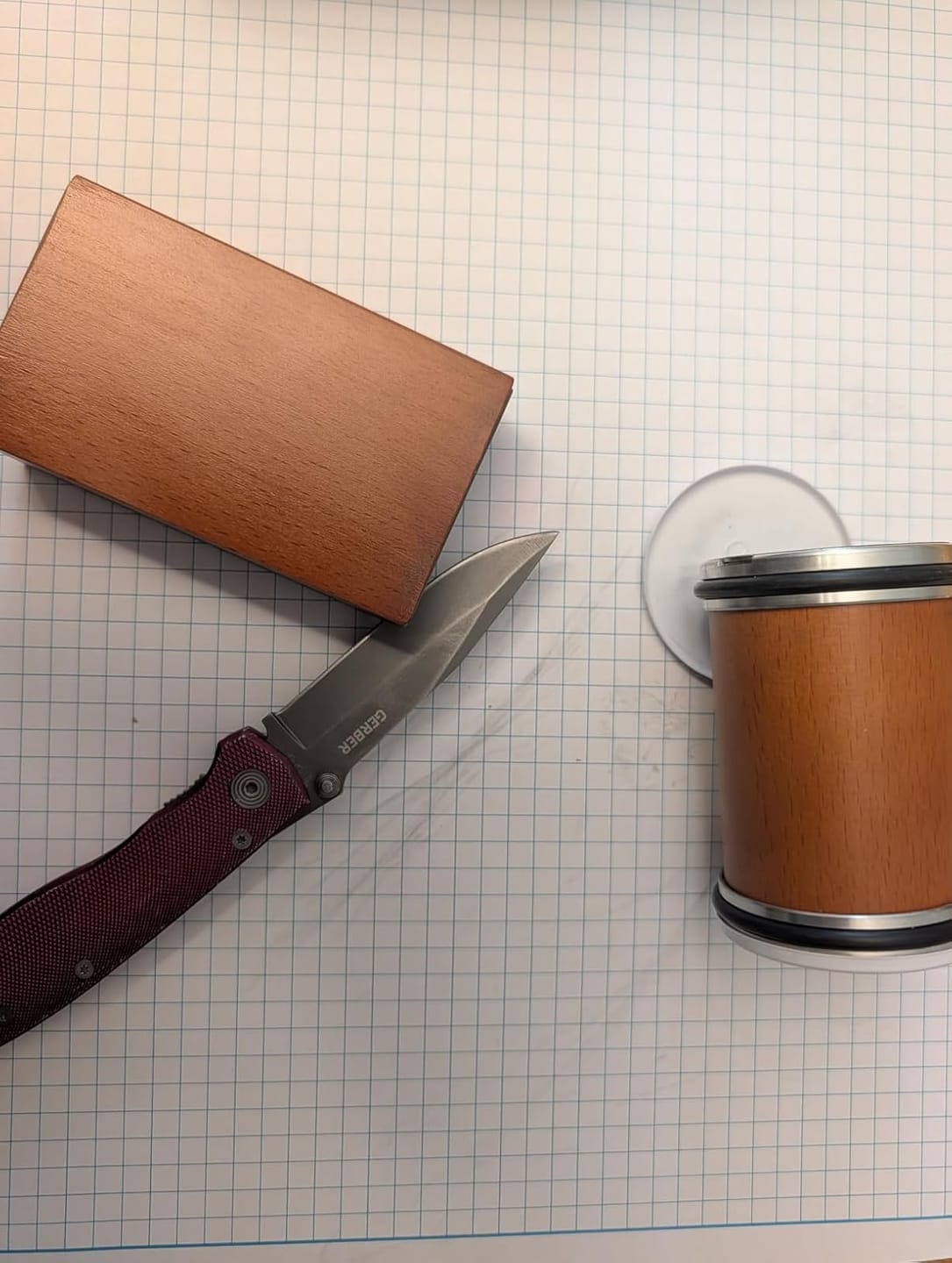 Customer photo review of Nonna's Rolling Knife Sharpener