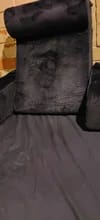 Customer photo review of Large Memory Foam Reading & TV Pillow with Armrests