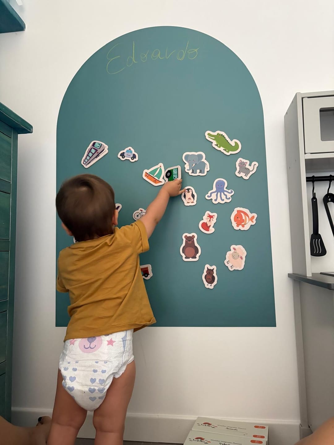 Customer photo review of Magnetic Wall Board