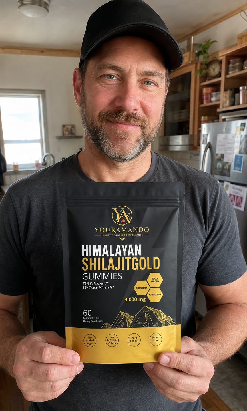 Customer photo review of Your Amando Shilajit Gold Gummies for Men